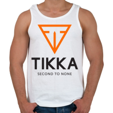 PRINTFASHION Tikka - Second to none - Férfi atléta - Fehér