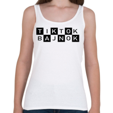 PRINTFASHION TikTok Bajnok - Női atléta - Fehér női felső