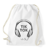 PRINTFASHION TikTok fejhallgató - Sportzsák, Tornazsák - Fehér