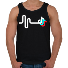 PRINTFASHION TikTok - Férfi atléta - Fekete