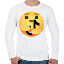 PRINTFASHION Tiktok - Férfi hosszú ujjú póló - Fehér férfi póló