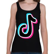 PRINTFASHION Tiktok - Női atléta - Fekete női trikó