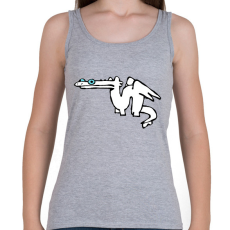 PRINTFASHION tiktok sárkány meme fehér (páros) - Női atléta - Sport szürke