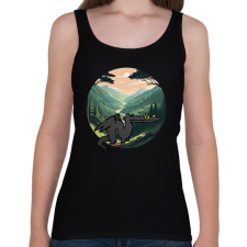 PRINTFASHION tiktok sárkány meme - Női atléta - Fekete női trikó