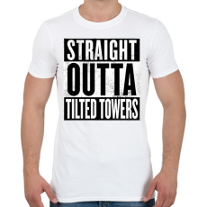 PRINTFASHION Tilted Towers - Férfi póló - Fehér