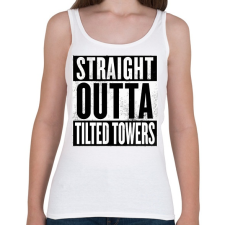 PRINTFASHION Tilted Towers - Női atléta - Fehér női trikó