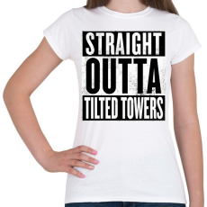 PRINTFASHION Tilted Towers - Női póló - Fehér