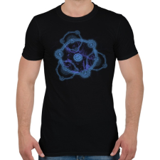 PRINTFASHION timeportal - Férfi póló - Fekete férfi póló