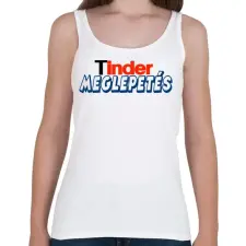 PRINTFASHION Tinder meglepetés - Női atléta - Fehér női trikó