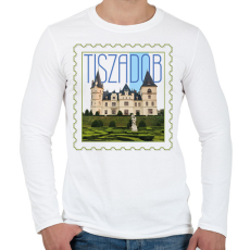 PRINTFASHION Tiszadob - Férfi hosszú ujjú póló - Fehér
