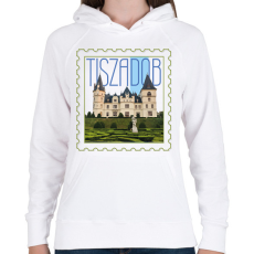 PRINTFASHION Tiszadob - Női kapucnis pulóver - Fehér