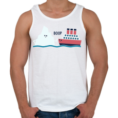 PRINTFASHION Titanic boop - Férfi atléta - Fehér