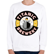 PRINTFASHION Titanic brewery - Gyerek pulóver - Fehér