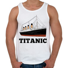 PRINTFASHION Titanic  - Férfi atléta - Fehér