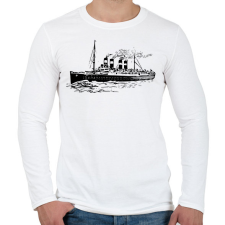 PRINTFASHION Titanic - Férfi hosszú ujjú póló - Fehér férfi póló