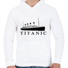 PRINTFASHION Titanic - Férfi kapucnis pulóver - Fehér
