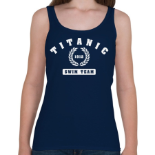 PRINTFASHION titanic-swim-team-white - Női atléta - Sötétkék női trikó