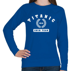 PRINTFASHION titanic-swim-team-white - Női pulóver - Királykék
