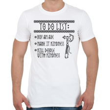 PRINTFASHION To do list - viking - Férfi póló - Fehér férfi póló