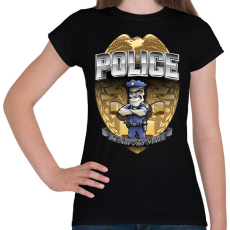 PRINTFASHION To serve and protect - Női póló - Fekete