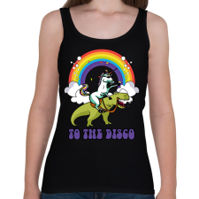 PRINTFASHION To the disco - Női atléta - Fekete női trikó