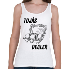 PRINTFASHION Tojás dealer - Női atléta - Fehér