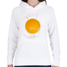 PRINTFASHION Tojás - Női kapucnis pulóver - Fehér