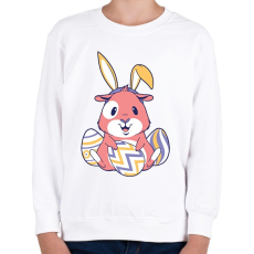 PRINTFASHION Tojásvadászat  - Gyerek pulóver - Fehér