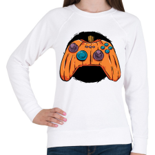 PRINTFASHION Tök joystick - Női pulóver - Fehér női pulóver, kardigán