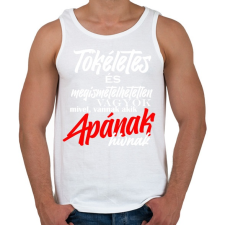 PRINTFASHION tökéletes apa fehér - Férfi atléta - Fehér atléta, trikó