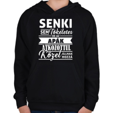 PRINTFASHION Tökéletes APA - Gyerek kapucnis pulóver - Fekete gyerek pulóver, kardigán