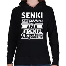 PRINTFASHION Tökéletes APA - Női kapucnis pulóver - Fekete