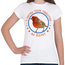 PRINTFASHION Tökéletes élet - Pinty - Női póló - Fehér