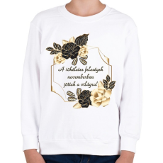 PRINTFASHION Tökéletes feleség szülinapja november - Gyerek pulóver - Fehér