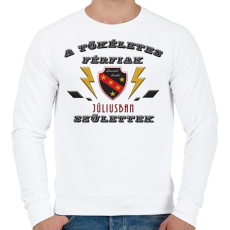 PRINTFASHION Tökéletes férfi - Férfi pulóver - Fehér