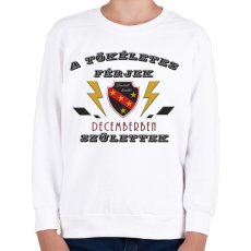 PRINTFASHION Tökéletes férjek december - Gyerek pulóver - Fehér
