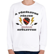 PRINTFASHION Tökéletes férjek január - Gyerek pulóver - Fehér gyerek pulóver, kardigán