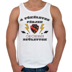 PRINTFASHION Tökéletes férjek október - Férfi atléta - Fehér