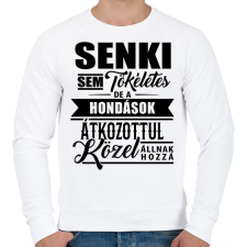 PRINTFASHION Tökéletes Hondások - Férfi pulóver - Fehér férfi pulóver, kardigán