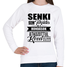 PRINTFASHION Tökéletes Hondások - Női pulóver - Fehér