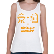 PRINTFASHION Tökéletes kombináció - Női atléta - Fehér női trikó