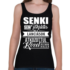 PRINTFASHION Tökéletes Lanciások - Női atléta - Fekete