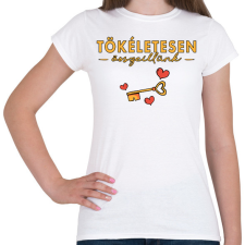 PRINTFASHION Tökéletesen összeillünk 2 - Páros póló - Női póló - Fehér női póló