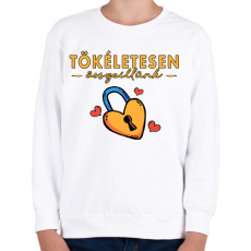 PRINTFASHION Tökéletesen összeillünk - Páros póló - Gyerek pulóver - Fehér