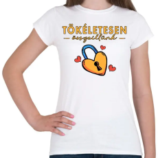 PRINTFASHION Tökéletesen összeillünk - Páros póló - Női póló - Fehér