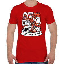 PRINTFASHION Tökfej csapat - Férfi póló - Piros férfi póló