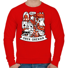 PRINTFASHION Tökfej csapat - Férfi pulóver - Piros