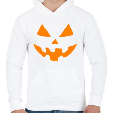 PRINTFASHION Tökfej - Férfi kapucnis pulóver - Fehér