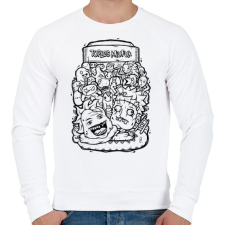 PRINTFASHION Tökfej - Férfi pulóver - Fehér férfi pulóver, kardigán