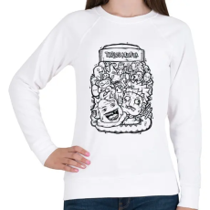 PRINTFASHION Tökfej - Női pulóver - Fehér